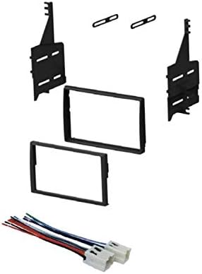 ASC Car Stereo Dash Install Kit and Wire Harness for Installing a Double Din Radio for 2005 2006 Nissan Altima
