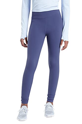 rrhss Girls High Rise Tight Casual Active Leggings Kids Gym Workout Yoga Pant Blue