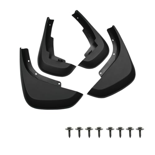 Image of Tire Mud Flaps for Landrover Defender 90 /110 2020-2025 | 4PCS Matte Black Splash Guards, ABS Wheel Mudflaps, Vehicle Exterior Protector Accessories
