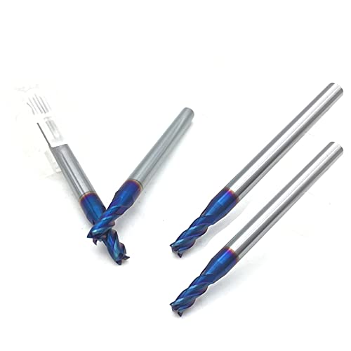 BERWENNY YINGJUN HRC65 CNC Milling Cutter Caibide End Mill 4flutes D3.0/50 Tungsten Steel Endmills Cutting Tool (Cutting Edge Diameter : 3.0X4DX50L 4T, Dimensions : 10pcs)