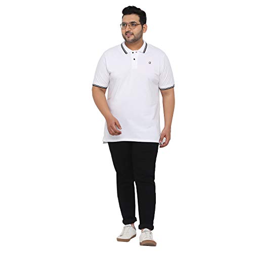 Image of Urbano Plus Men's Black, White, Maroon Color-Block Regular Fit Full Sleeve Cotton T-Shirt