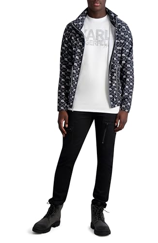 Image of KARL LAGERFELD Men's Bomber Satin Jacket