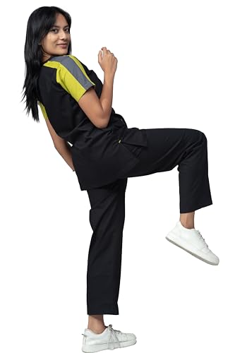 Image of UNIFORM CRAFT Female Scrub Suit Designer DSDX04 - Ideal for Doctors, Dentists and Healthcare Professionals
