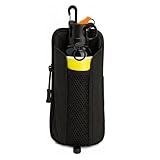 Ruxaqm 2-in-1 Bear Spray Holster with Zipper Phone Pocket, Fits 7.9-9.2oz Canisters, Nylon Bear Spray Holder for Belt & Backpack, Strong Elastic Tactical Gear for Hiking Camping Hunting (Black)