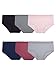 Fruit of the Loom Women's 6 Pack Seamless Low-Rise Brief, Assorted, Large/7