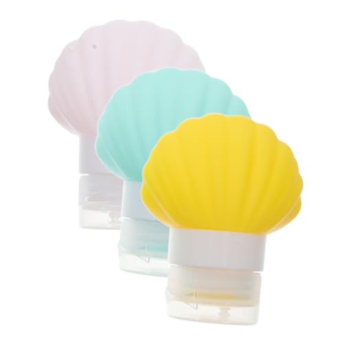 TOPPERFUN 3個 シリコン製小型装瓶 旅行用漏れ防止容器 軽量コンパクト化粧品詰め替えボトル ローションシャンプー兼用携帯用