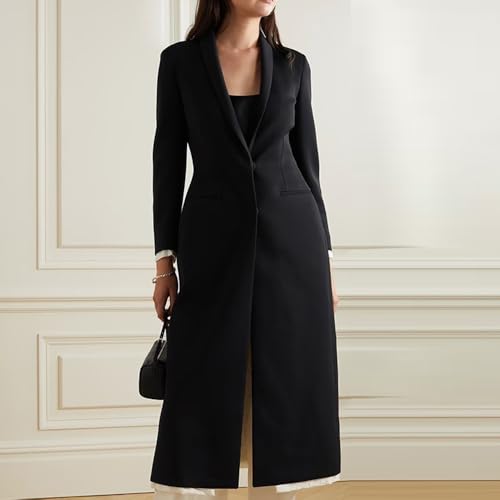 Kromoc Women's Suit Business Casual Travel Shawl Lapel Two Buttons Blazer3