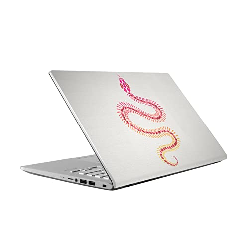 Sticker peau Asus Vivobook 14 protection vinyle design squelette serpent ombre rose