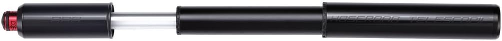 BBB BMP-47 46970 Bicycle High Pressure Portable Air Pump, Mini Pump, Presta Type, American Style, Road Bike, MTB, Hose Road, 7.5 inches (190 mm), Black