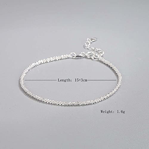TTDGYYXW Muttertagsgeschenke: Armband aus 925er-Sterlingsilber, Blumenkohl-Armband, verstellbares Armband, modisch und vielseitig