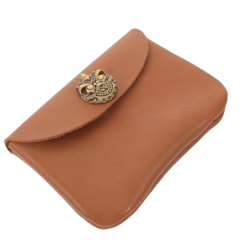 Pitillera de cuero masculina con porta encendedor organizador de herramientas diario