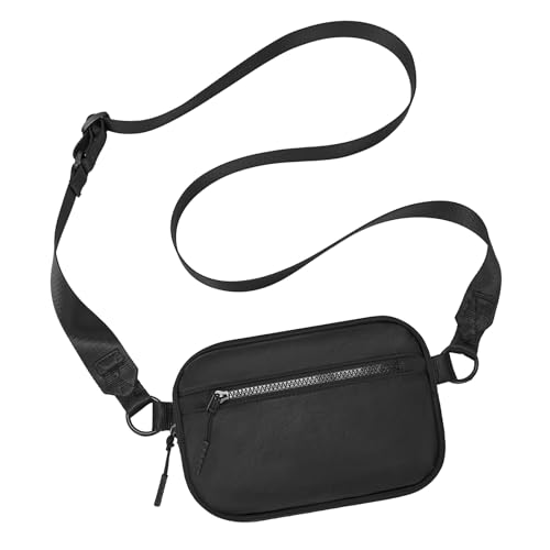 CHOLISS Small Nylon Crossbody Bags for Women and Men Mini Crossbody Purse for Workout Travel with Adjustable Strap Card Slots
