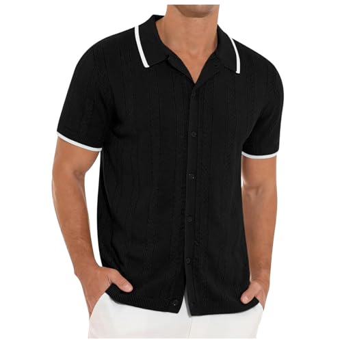 Chemise homme hawaïenne été plage t-shirt classique imprimé fleur noir