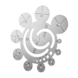 OSALADI 革定規 カットテンプレート レザークラフトテンプレート カッティングレザー レザーDIY 革金型 diyの革の DIYの革の型 金属