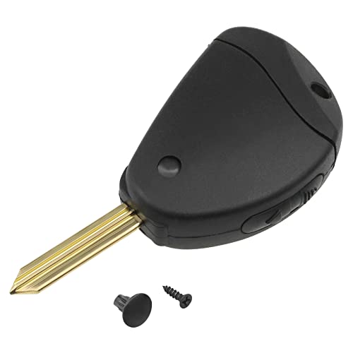 SG Store Étui pour Clé à Distance de Voiture avec Lame de Clé Non Coupée Compatible avec Xsara Xantia Evasion 2 Boutons Rabattable Porte-clés Pliable...