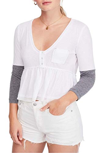 Haut en coton colorblock chic pour vos brunchs de week-end