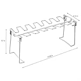 Edelstahl Hähnchenschenkel Rack 14 Slots Hähnchenbein Und Flügel Rack Halter Chicken Wing Rack Chicken Drumstick Halter Für Ofen & Grill Smoker