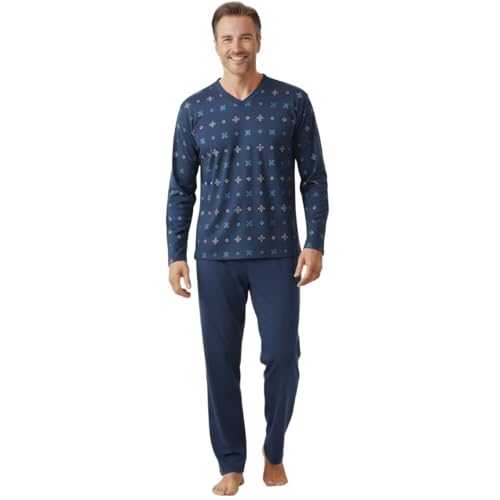 Pijama Adulto Homem Blusa Manga Longa E Calça Roupa Dormir