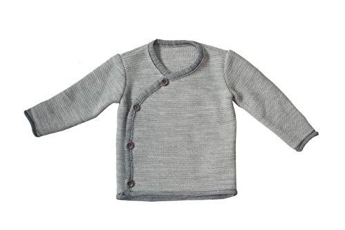 Disana Melange-Jacke Schurwolle (grau/Natur, 86/92)