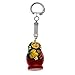 Strawberry Nesting Doll Wooden Key Chains 4 Inches