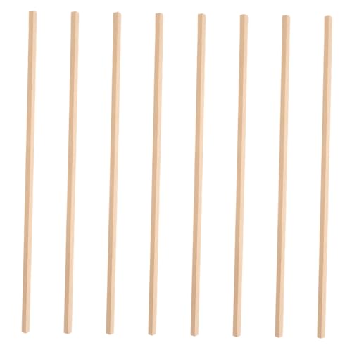 Costruzione robusta: realizzata in legno naturale, ogni bordo della parete in strisce di legno per case delle bambole presenta intricate, portando calore e fascino alle decorazioni in legno per case delle bambole in miniatura, materiali per la costruzione di case delle bambole, mini strisce di legno