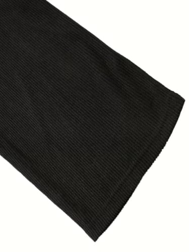 Image of Zombom Men's Comfortable Baggy Corduroy Pants | Relaxed Fit Stretch Waist Trousers for Everyday Wear | Casual Trouser for Man