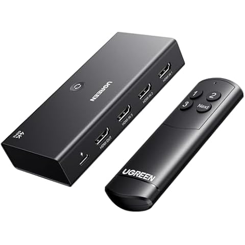 UGREEN 4K HDMI Switch with Remote Cover