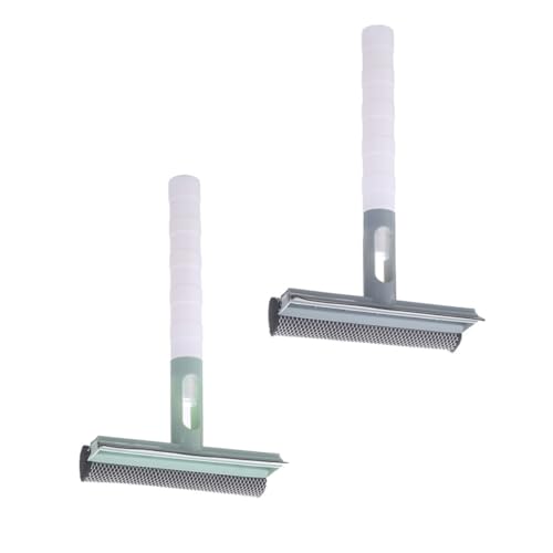 WEKAMOS Limpiacristales 3 1 Doble Cara 2 Unidades Escobilla de Goma para Ventanas y Espejos Herramienta de Limpieza Doméstica Multiusos Spray Integrado Accesorio Color Aleatorio