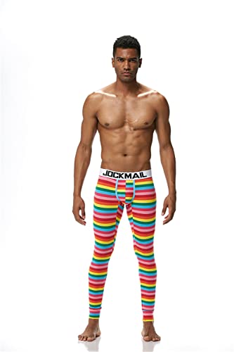 JOCKMAIL Long Johns Pants Men Thermal Underwear Cotton Printed Mens Thermal Underwear Sleeping Bottoms Leggings Pant2
