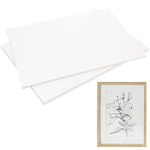 Feuilles d'aggloméré rigides et épaisses PINGEUI blanches 50 pièces