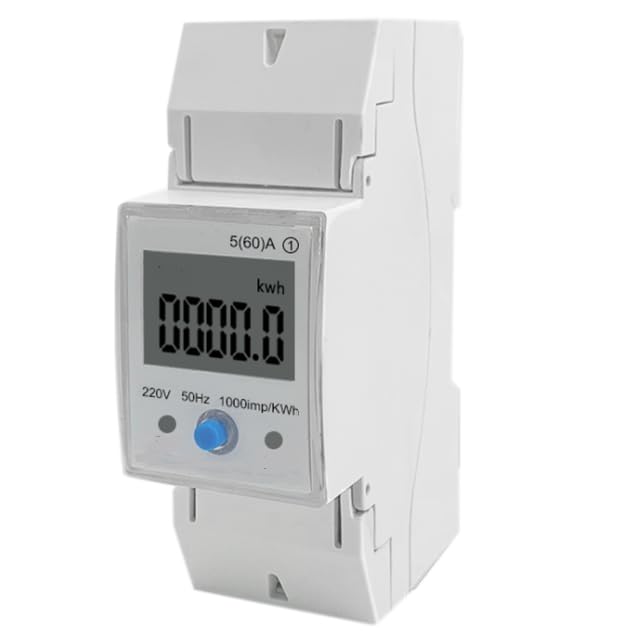 JT MOBILITY Wi-Fi Smart Energy Meter | Single Phase Power Meter | 5-60A | Digital Electricity Monitor with App Control | Smart Home Compatible