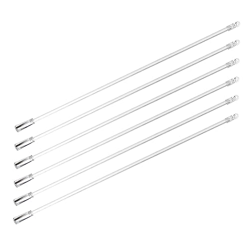 Zerodeko 6pcs Transparent Curtain Vertical Blinds Pulling Rod for Office and Home Use Easy Installation Lightweight Design Fits All Curtain Types
