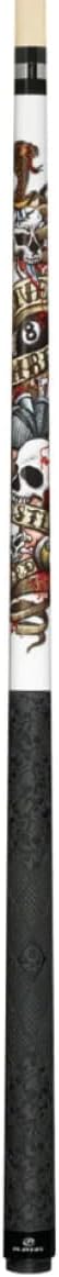 Players D-LH White with Tattoo-Inspired Live Hard Hustle Hard Banner Cue, 20-Ounce image 2