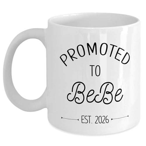 Distypix Promoted to BeBe 2026, Pregnancy Announcement, Baby Reveal For New BeBe, Pregnancy Surprise, BeBe to be, Ceramic Coffee Mug - 15 oz