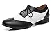 Minishion Mens Ballroom Dance Shoes Black/White Salsa Dancing Shoes 1 Inch Heel US 11