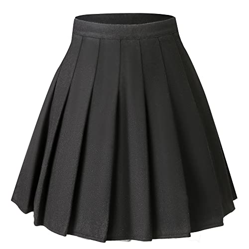 Hoerev Wool Falda Plisada para Mujer Versátil con Pantalones Cortos para La Temporada De Frío, EU 40