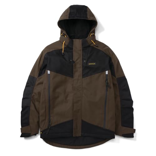 Caterpillar Mens Triton Insulated Jackets With Waterproof Shell, 2-way Front Zipper, and Removable Adjustable Hood