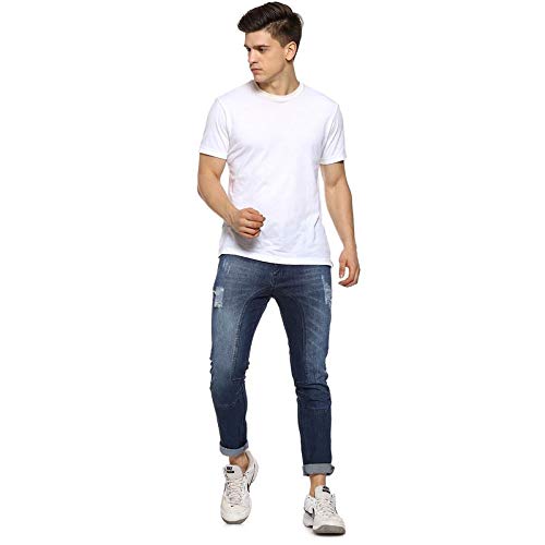 Image of Campus Sutra Men's Slim Fit Mid Rise Jeans