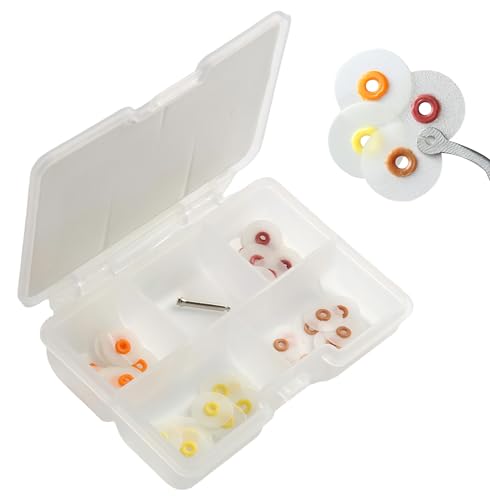 Image of Dental Composite Resin Polishing Disc P12 4.0 Extra Thin Polishe Wheels Diamond Impregnated Polishing System 12.5mm Wheel Sanding Finishing Grinding Lab Tool 41Pcs