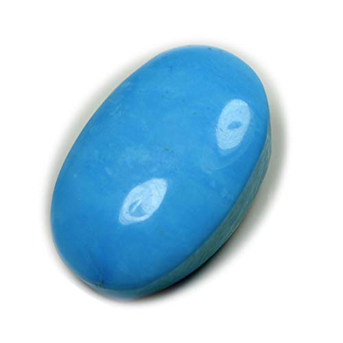 Turquoise naturelle de 10,25 carats de forme ovale pour l'astrologie Feroza Rashi Ratan