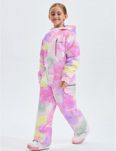 Image of GEMYSE Kids One Pieces Ski Suits Jumpsuits Boys Girls' Winter Outdoor Snowboarding Waterproof Snowsuits