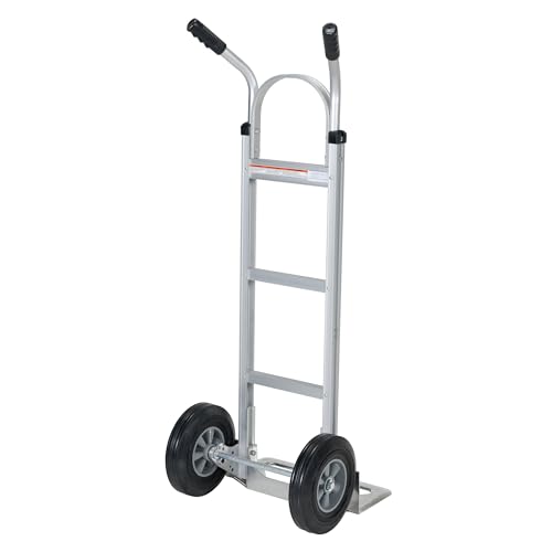 Carretilla de aluminio con ruedas de goma miniatura 4