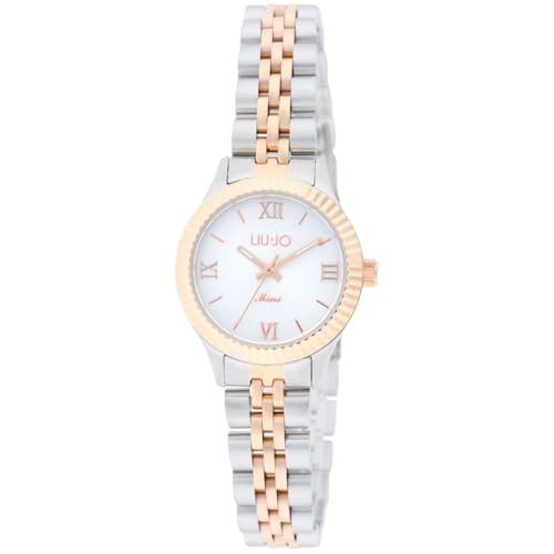 Montre femme Liujo Tessia cadeau idéal en acier argenté et or rose