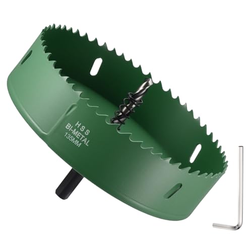 Scie cloche 135 mm M42 bimétal DTGN pour perçage net du PVC et de l'aluminium
