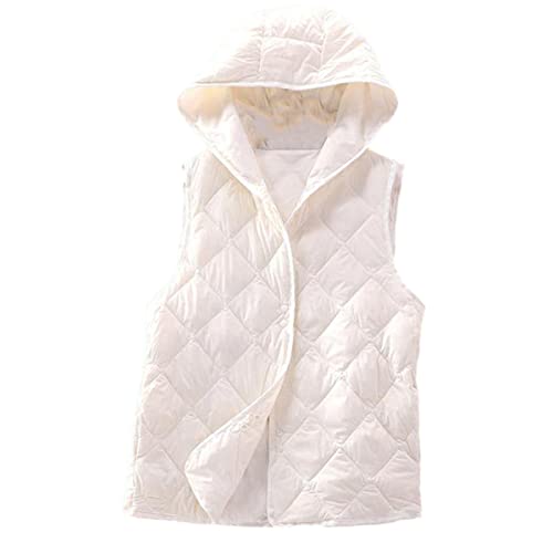 Chaleco de invierno blanco para paseos urbanos y escapadas de fin de semana