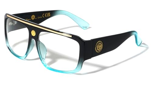 Image of Lion Head Flat Top Hip Hop Rapper Retro Bold Sunglasses