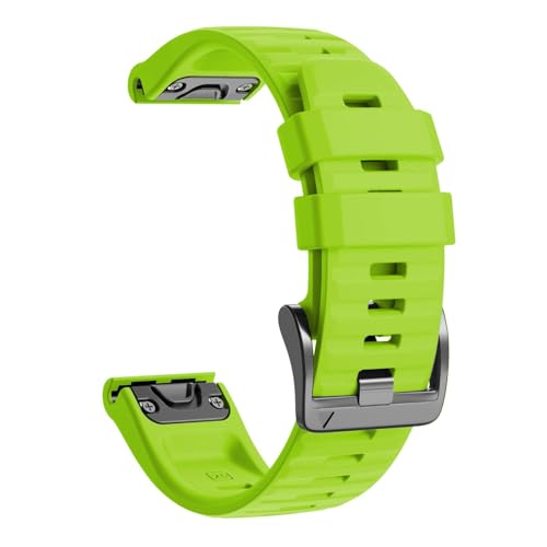 Image of ANCOOL Compatible with Fenix 6X /7X Band 26mm Quickfit Soft Silicone Watch Band Replacement for Fenix 5X /Fenix 8 51mm /Fenix 5X Plus /Fenix 3 /Fenix 6X Pro /Descent Descent MK2i Smartwatches (Green)
