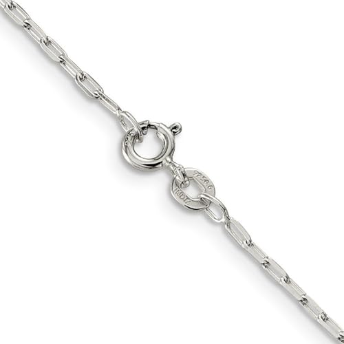 Chaîne maille ouverte argent 925 massif collier quotidien femme 46cm