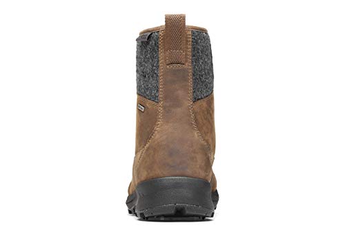 Icebug Mens Adak BUGrip Woolpower Winter Walking Boot with Carbide Studded Traction Sole, Coffee/Grey, 82