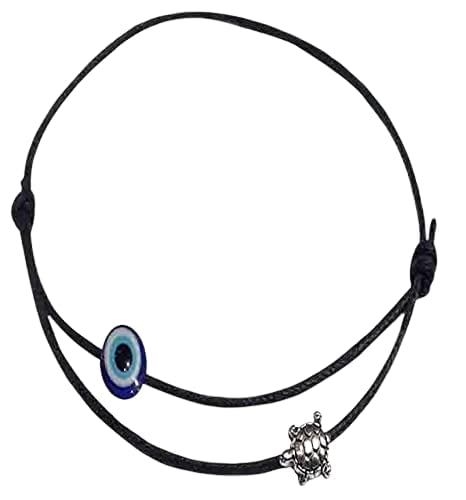 MANMORA TRENDYBLUE EVIL EYE SILVER KACHUA BLACK THREAD ANKLET_Silk Dori With Silver Shaded KACHUA EVIL EYE Anklet For Girls| Women| Teenager (B0B6VG9N2D) Amazon Price History, Amazon Price Tracker